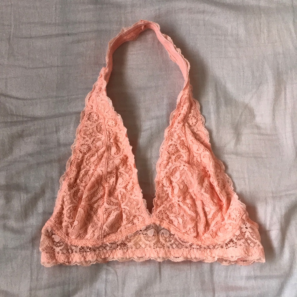 pink bralette